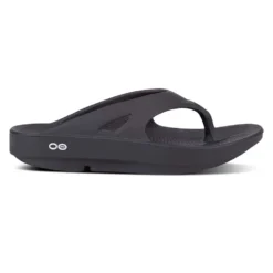 OOfos Unisex OOriginal Sandal - Black- Regular (D)