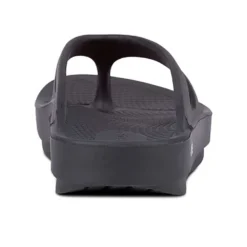 OOfos Unisex OOriginal Sandal - Black- Regular (D) -Optimal Shoe Store 1000BLK shot5 932x680 737d79a4 1d73 4553 9f61 513403eab4aa