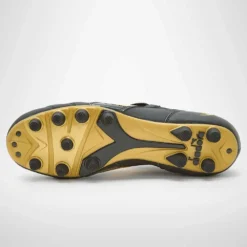 Diadora Men's Brasil #9 Italy LT+MDPU Soccer Shoe - Black/Gold -Optimal Shoe Store 101.178784 C0893 40 HR