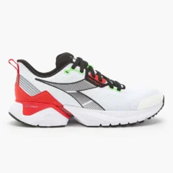 Diadora Men's Vigore 2 Running Shoe - White/Black/Firey Red - Regular (D)