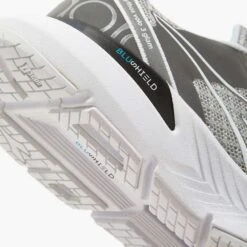 Diadora Women's Mythos BlushieldVolo 3 Glam Running Shoe - Silver DD/White - Regular (B) -Optimal Shoe Store 101.179086 C1379 25 HR