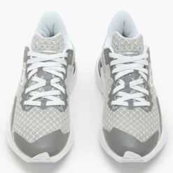 Diadora Women's Mythos BlushieldVolo 3 Glam Running Shoe - Silver DD/White - Regular (B) -Optimal Shoe Store 101.179086 C1379 50 HR