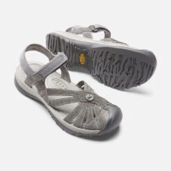 Keen Women's Rose Sandal - Gargoyle/Raven- Regular (B) -Optimal Shoe Store 1016733 PPS PDP
