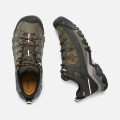 Keen Men's Targhee III Leather Waterproof Hiking Shoe - Black Olive/Golden Brown - Regular (D) -Optimal Shoe Store 1017784 PLD PDP