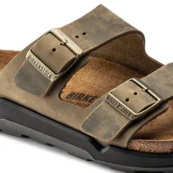 Birkenstock Men's Arizona Rugged Sandal - Faded Khaki - Regular -Optimal Shoe Store 1018463 detail 1