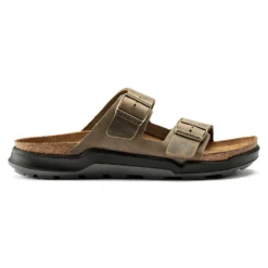 Birkenstock Men's Arizona Rugged Sandal - Faded Khaki - Regular -Optimal Shoe Store 1018463 side