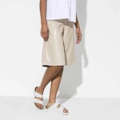 Birkenstock Arizona Platform Vegan - White- Medium/Narrow -Optimal Shoe Store 1018581 f look f