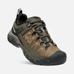 Keen Men's Targhee III Waterproof Hiking Shoe - Bungee Cord/Black - Wide (2E) -Optimal Shoe Store 1018597 3Q PDP
