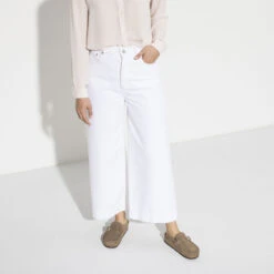 Birkenstock Women's Buckley Suede - Grey Taupe- Medium/Narrow -Optimal Shoe Store 1019490 f look f 1