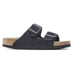 Birkenstock Arizona Suede Soft Footbed -Midnight- Medium/Narrow 10 Birkenstock Arizona Suede Soft Footbed -Midnight- Medium/Narrow -Optimal Shoe Store 1020716 side