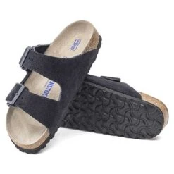 Birkenstock Arizona Suede Soft Footbed -Midnight- Medium/Narrow 11 Birkenstock Arizona Suede Soft Footbed -Midnight- Medium/Narrow -Optimal Shoe Store 1020716 sole