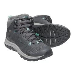 Keen Women's Terradora II Mid Waterproof Hiking Boot - Magnet/Ocean Wave - Regular (B) -Optimal Shoe Store 1022353 PPS large