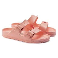Birkenstock Arizona EVA Sandal - Coral Peach- Medium/Narrow -Optimal Shoe Store 1022367 pair