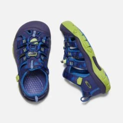 Keen Little Kids' Newport H2 Sandal - Blue Depths/Chartureuse -Optimal Shoe Store 1022834 PLD PDP 1