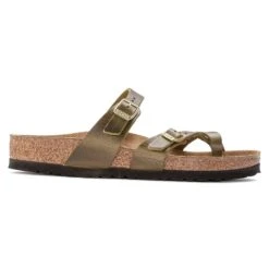 Birkenstock Women's Mayari Oiled Leather Sandal- Green Olive- Regular/Wide 9 Birkenstock Women's Mayari Oiled Leather Sandal- Green Olive- Regular/Wide -Optimal Shoe Store 1023209 side