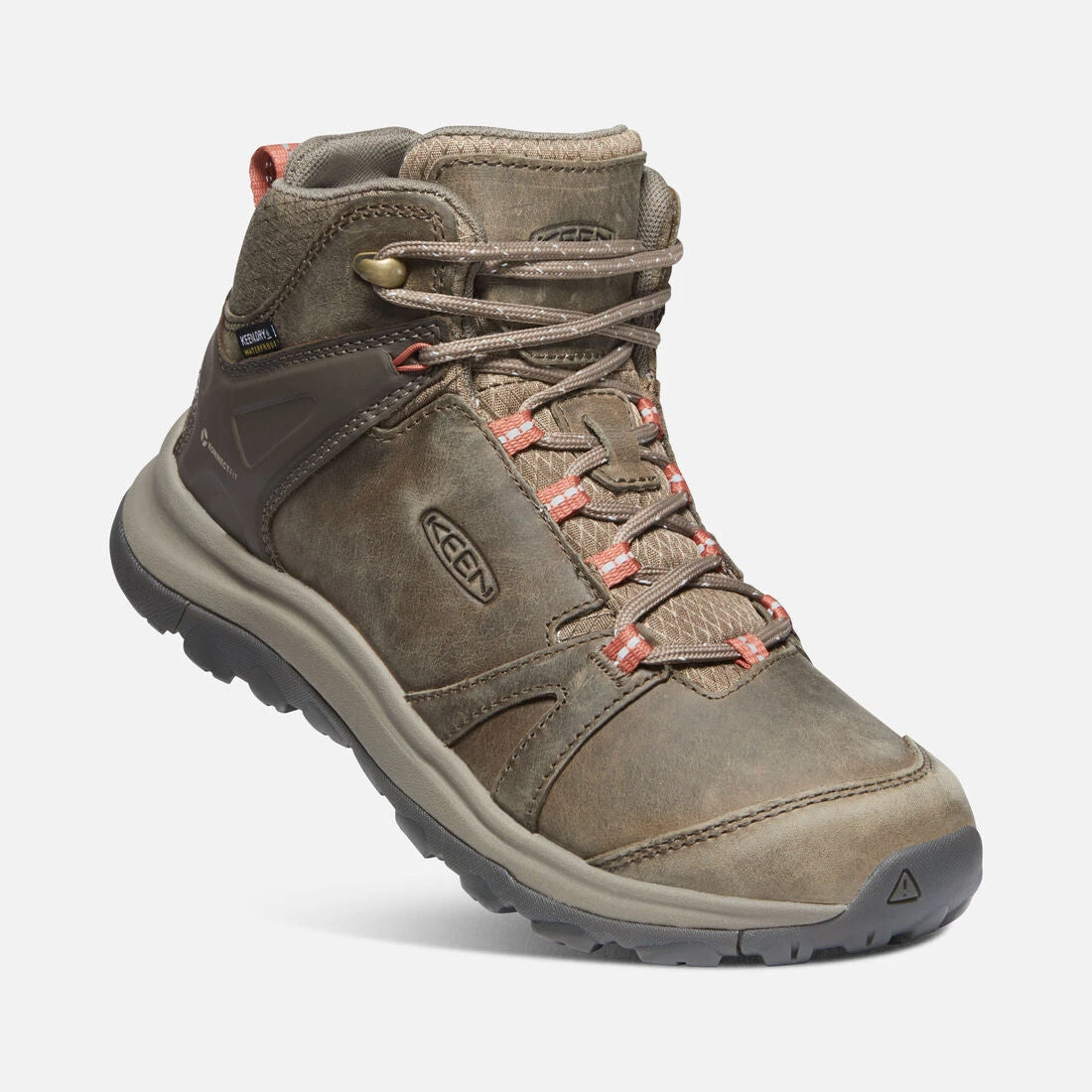 Keen Women's Terradora II Leather Mid Waterproof Boots - Brindle/Redwood - Regular (B) 2 Keen Women's Terradora II Leather Mid Waterproof Boots - Brindle/Redwood - Regular (B) - Image 2