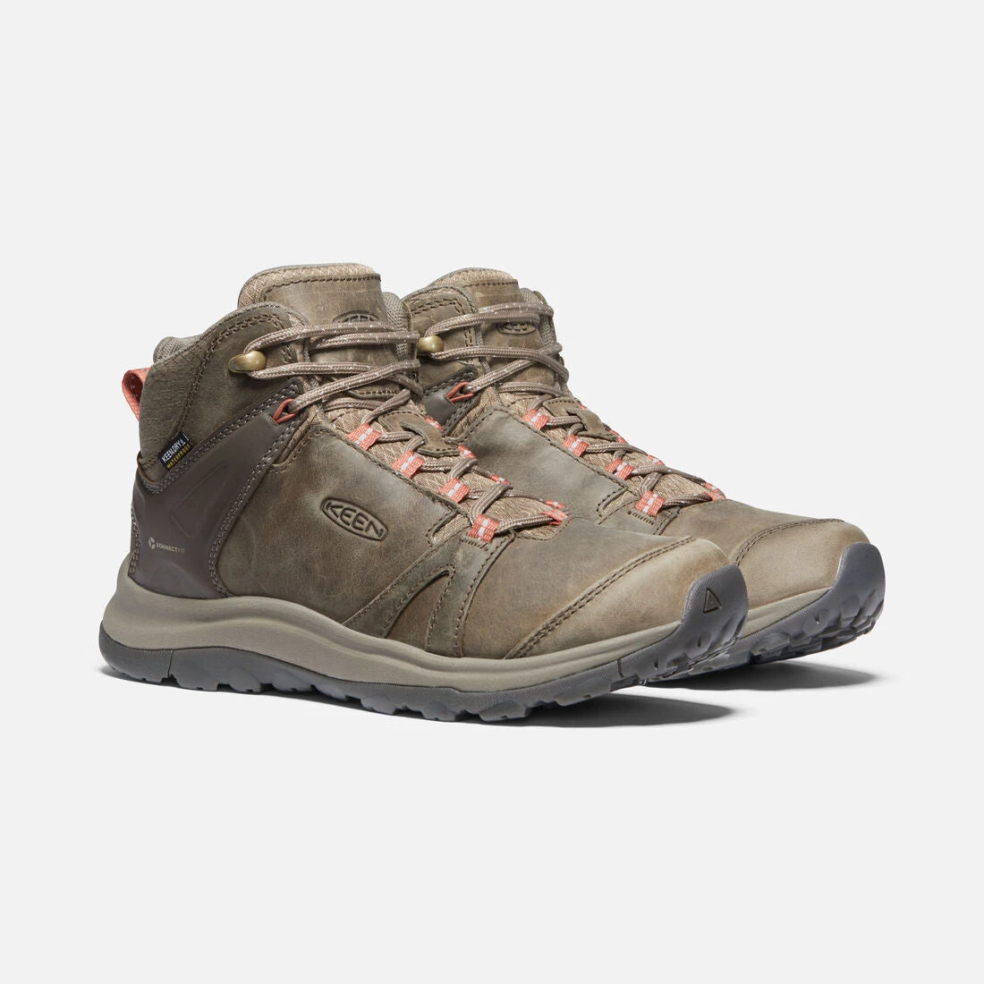 Keen Women's Terradora II Leather Mid Waterproof Boots - Brindle/Redwood - Regular (B) 4 Keen Women's Terradora II Leather Mid Waterproof Boots - Brindle/Redwood - Regular (B) - Image 4