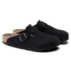 Birkenstock Women's Boston Soft Footbed - Midnight - Regular -Optimal Shoe Store 1023865 pair