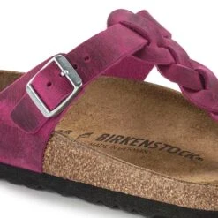 Birkenstock Women's Gizeh Braid Sandal- Festival Fuchsia- Regular/Wide -Optimal Shoe Store 1023991 detail 1