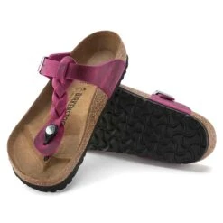 Birkenstock Women's Gizeh Braid Sandal- Festival Fuchsia- Regular/Wide -Optimal Shoe Store 1023991 sole