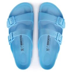 Birkenstock Women's Arizona EVA Sandal- Sky Blue- Medium/Narrow -Optimal Shoe Store 1024588 1024505 top