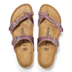 Birkenstock Women's Mayari Oiled Leather Sandal - Lavender - Regular/Wide 5 Birkenstock Women's Mayari Oiled Leather Sandal - Lavender - Regular/Wide -Optimal Shoe Store 1025053 top