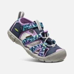 Keen Little Kids' Seacamp II CNX Sandal - Black Iris/African Violet -Optimal Shoe Store 1025136 3Q PDP