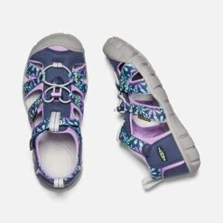 Keen Big Kids' Seacamp II CNX Sandal - Black Iris/African Violet 8 Keen Big Kids' Seacamp II CNX Sandal - Black Iris/African Violet -Optimal Shoe Store 1025149 PLD PDP