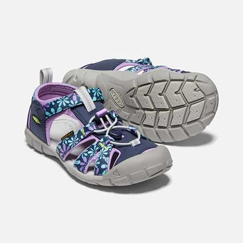 Keen Big Kids' Seacamp II CNX Sandal - Black Iris/African Violet 5 Keen Big Kids' Seacamp II CNX Sandal - Black Iris/African Violet - Image 5