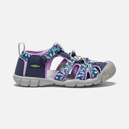 Keen Big Kids' Seacamp II CNX Sandal - Black Iris/African Violet 1 Keen Big Kids' Seacamp II CNX Sandal - Black Iris/African Violet
