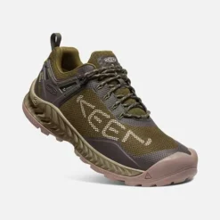 Keen Men's NXIS Evo WP Hiking Shoe - Dark Olive/Black Olive - Regular (D) -Optimal Shoe Store 1025909 3Q PDP 1