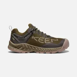 Keen Men's NXIS Evo WP Hiking Shoe - Dark Olive/Black Olive - Regular (D)