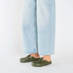 Birkenstock Women's Boston EVA Clog - Khaki - Medium/Narrow (B) -Optimal Shoe Store 1026215 f look f