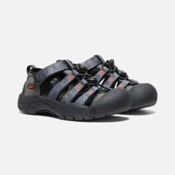 Keen Little Kids' Newport H2 Sandal - Steel Grey/Black -Optimal Shoe Store 1026268 PLA PDP 1