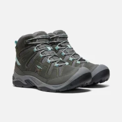 Keen Women's Circadia Mid WP Hiking Boot - Steel Grey/Cloud Blue - Regular (B) -Optimal Shoe Store 1026763 PLA PDP 1
