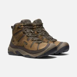 Keen Men's Circadia Mid WP Hiking Boot- Bison/Brindle- Wide (2E) -Optimal Shoe Store 1026841 PLA PDP