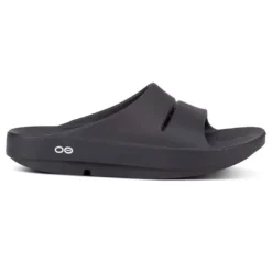 OOfos Unisex OOahh Slide - Black-Regular (D)