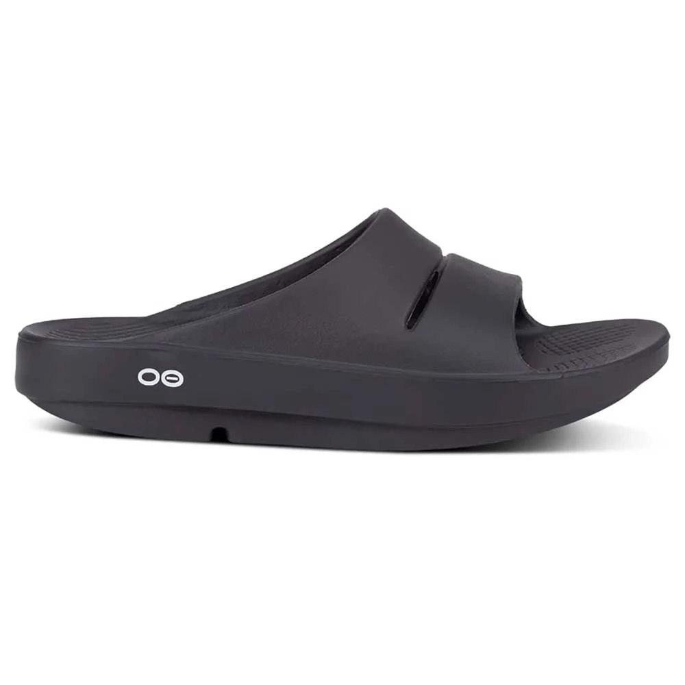 OOfos Unisex OOahh Slide - Black-Regular (D) 1 OOfos Unisex OOahh Slide - Black-Regular (D)