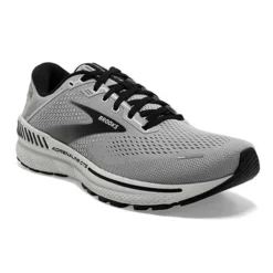 BROOKS Men's Adrenaline GTS 22 Running Shoe- Alloy/Grey/Black - Wide (2E) -Optimal Shoe Store 110366 012 A Adrenaline GTS 22 2
