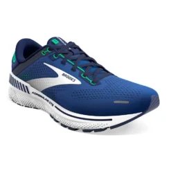 BROOKS Men's Adrenaline GTS 22 Running Shoe - Surf The Web/Blue/Irish Green - Regular (D) -Optimal Shoe Store 110366 469 A Adrenaline GTS 22 1