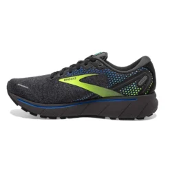 BROOKS Men's Ghost 14 Running Shoe- Black/Blue/Nightlife- Regular (D) -Optimal Shoe Store 110369 069 M Ghost 14