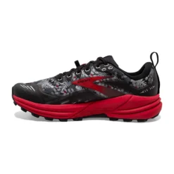 BROOKS Men's Cascadia 16 Trail Running Shoe - Black/Grey/Red - Regular (D) -Optimal Shoe Store 110376 008 M Cascadia 16