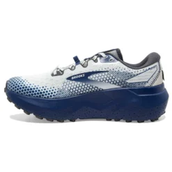 BROOKS Men's Caldera 6 Trail Running Shoe - Oyster/Blue Depths/Pearl - Regular (D) -Optimal Shoe Store 110379 071 M Caldera 6