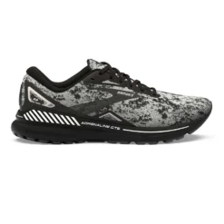 BROOKS Men's Adrenaline GTS 23 Running Shoe - White/Grey/Black- Regular (D)