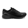 BROOKS Men's Ghost 15 Running Shoe - Black/Black/Ebony- Wide (2E)