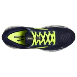 BROOKS Men's Ghost 15 Running Shoe - Peacoat/Nightlife/Grey -Optimal Shoe Store 110393 429 O Ghost 15