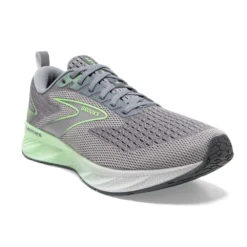 BROOKS Men's Levitate 6 Running Shoe- Primer Grey/Neon Green- Regular (D) -Optimal Shoe Store 110395 312 A Levitate 6