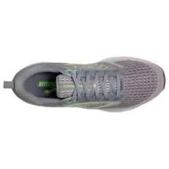 BROOKS Men's Levitate 6 Running Shoe- Primer Grey/Neon Green- Regular (D) -Optimal Shoe Store 110395 312 O Levitate 6