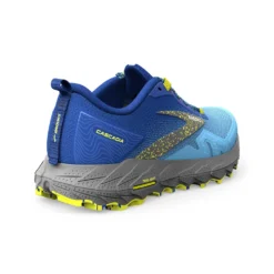 BROOKS Men's Cascadia 17 Trail Running Shoe - Blue/Surf The Web/Sulphur - Regular (D) -Optimal Shoe Store 110403 416 H Cascadia 17