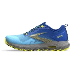 BROOKS Men's Cascadia 17 Trail Running Shoe - Blue/Surf The Web/Sulphur - Regular (D) -Optimal Shoe Store 110403 416 M Cascadia 17